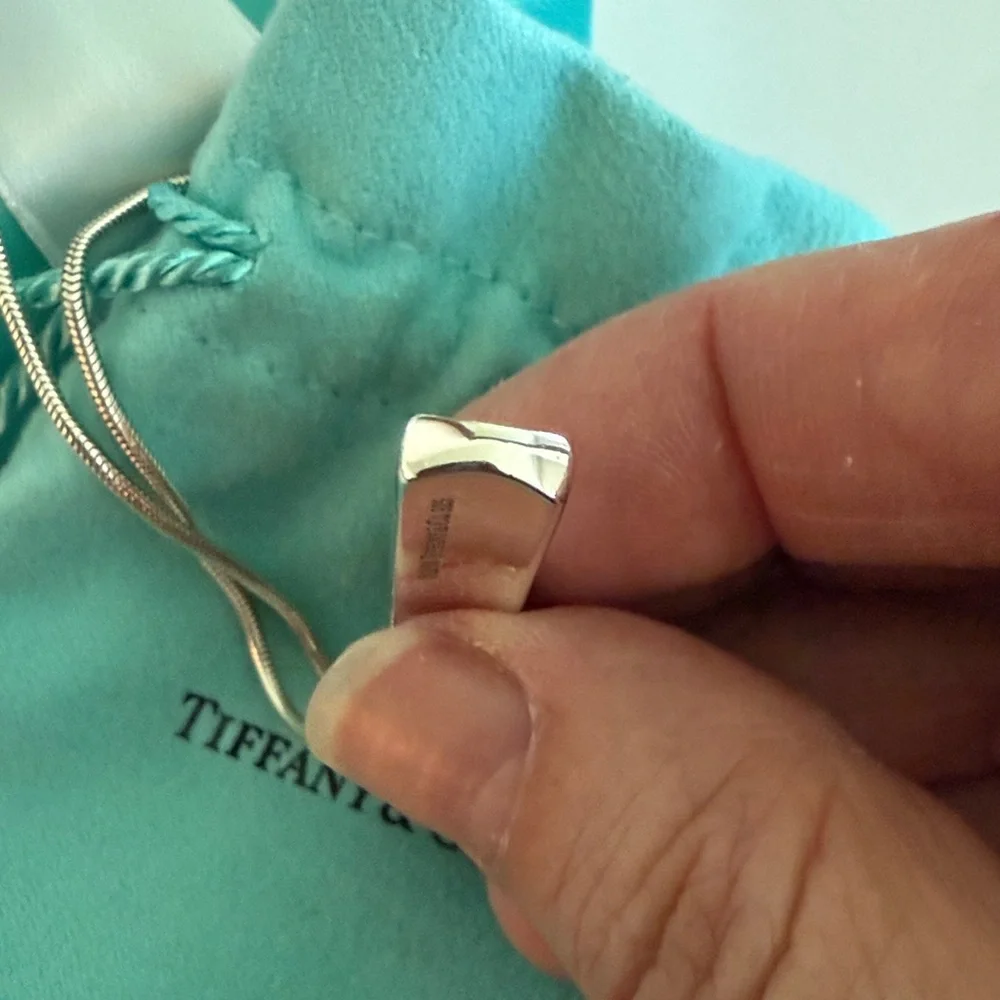 🩵Tiffany & Co. ©️2001 1837 Bar Pendant Necklace w/ 18” Chain